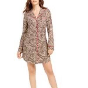 Charter Club Intimates leopard print nightgown women's L